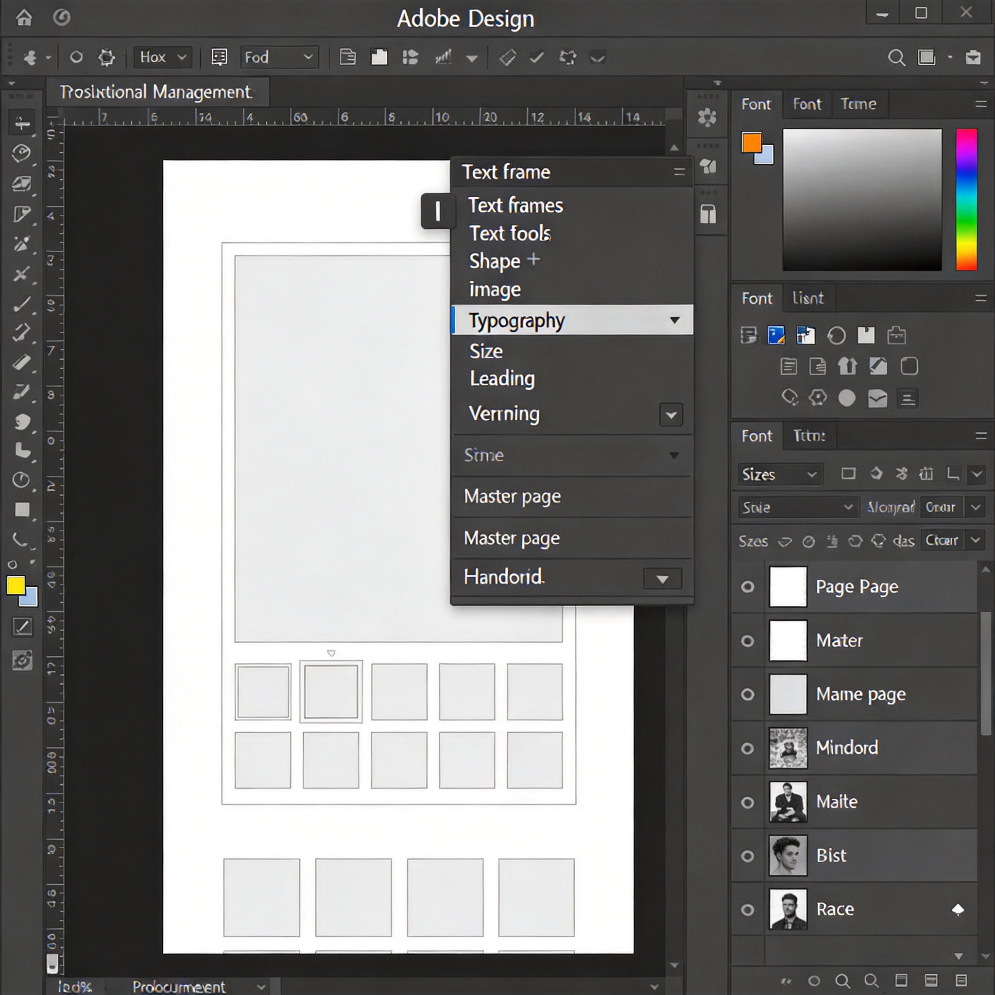 Adobe InDesign界面截图2